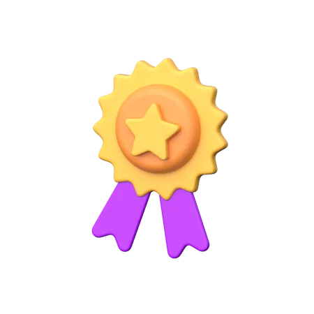 A Symbolic Representation Of Achievement Recognition Or Honor Often Used To Signify Excellence And Success In Digital Environments 3D Icon