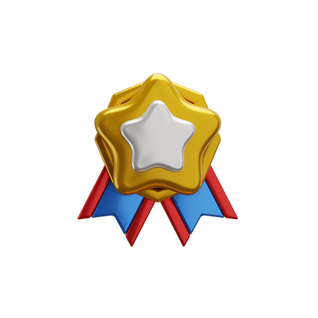 Star Medal  3D Icon