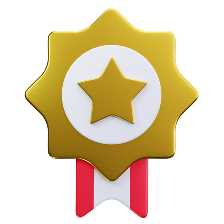 Star Medal  3D Icon