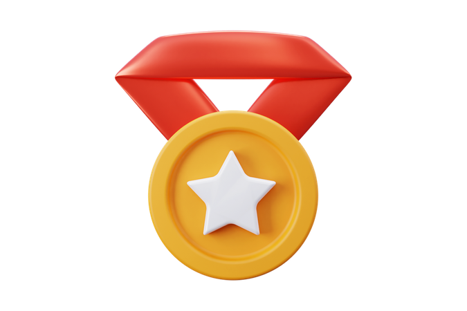 Star Medal  3D Icon