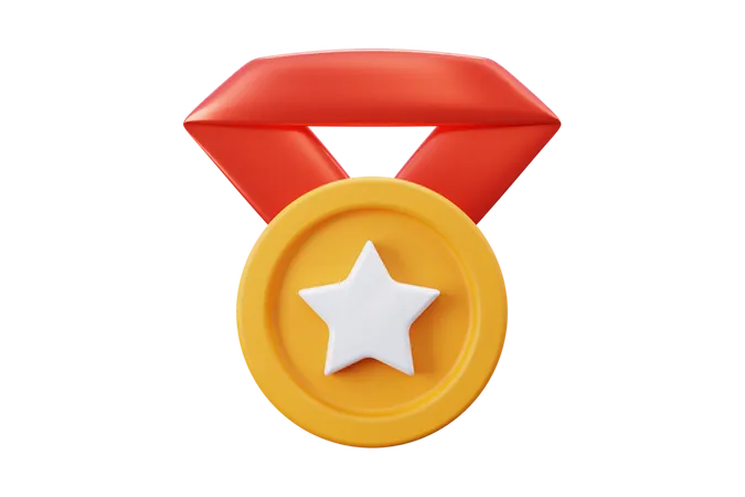 Star Medal  3D Icon