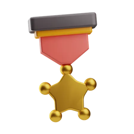 Star Medal  3D Icon