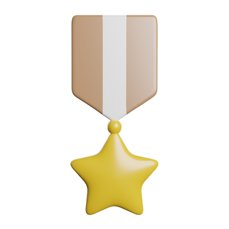 Star Medal  3D Icon