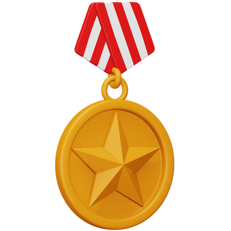 Star Medal  3D Icon