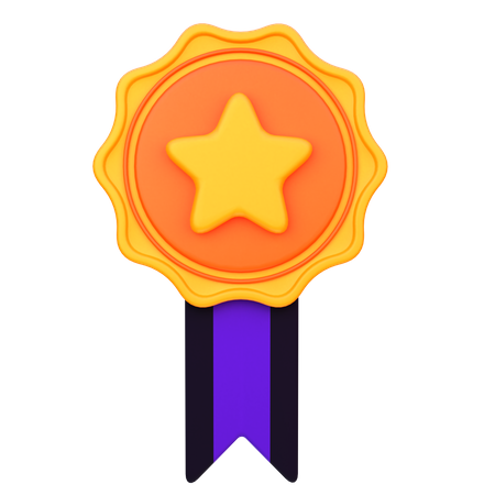 Star Medal  3D Icon