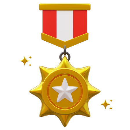 Star Medal  3D Icon