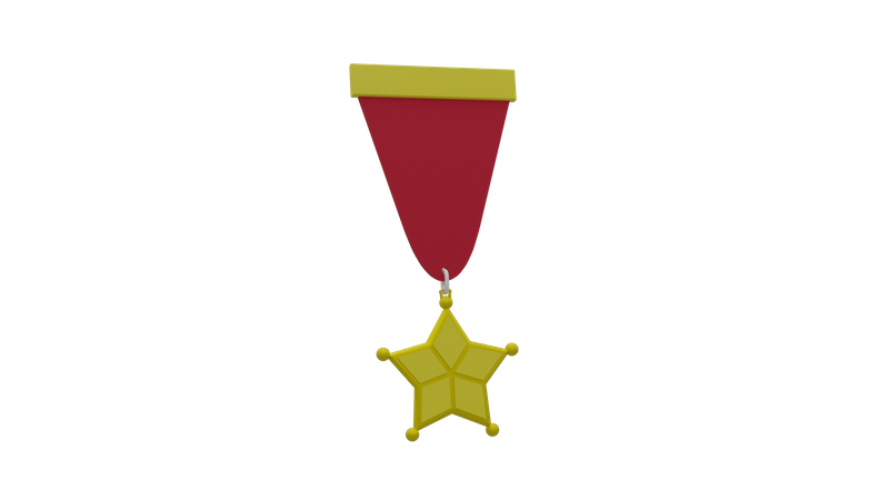 Star Medal  3D Icon