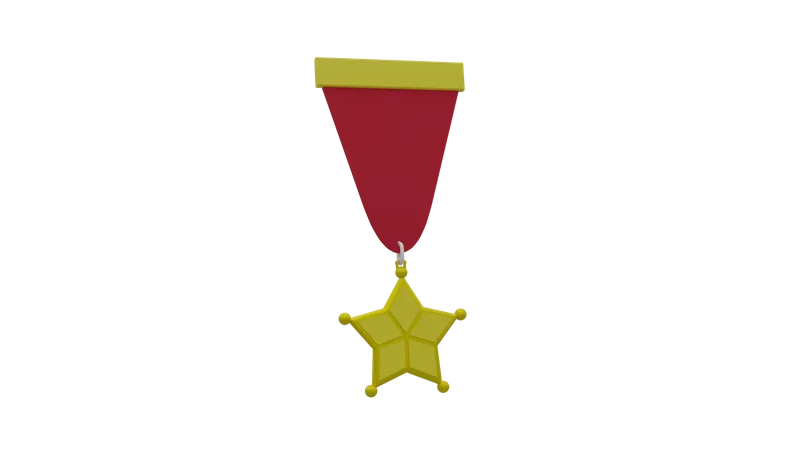 Star Medal  3D Icon