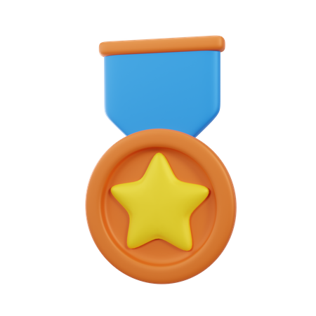 Star Medal  3D Icon