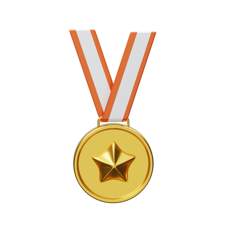 Star Medal  3D Illustration