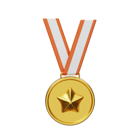 Star Medal  3D Illustration