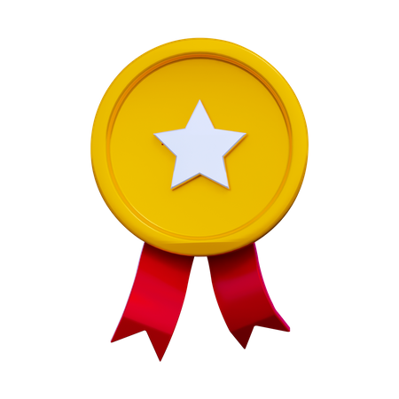 Star Medal  3D Illustration