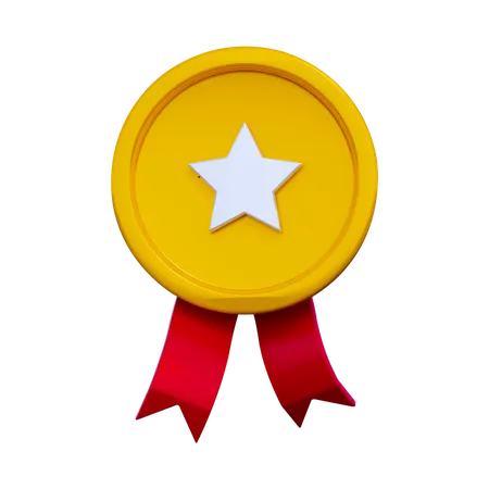 Star Medal  3D Illustration