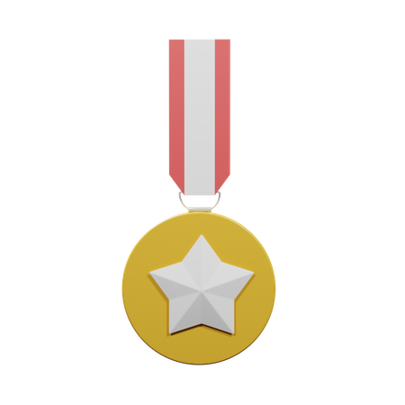 Star Medal  3D Illustration