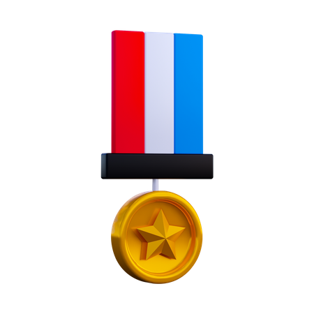 Star Medal  3D Illustration