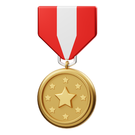 Star Medal  3D Illustration