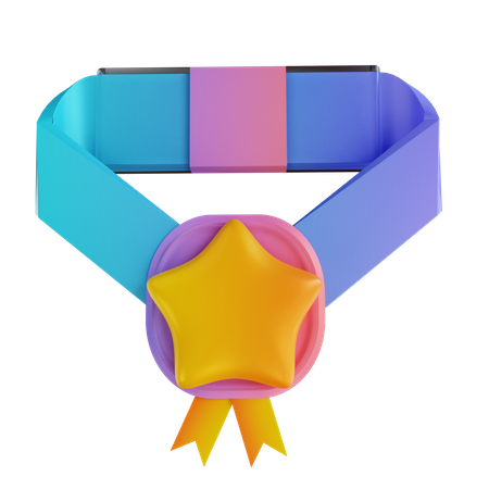 Star Medal  3D Illustration