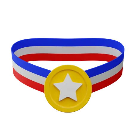 Star Medal  3D Illustration