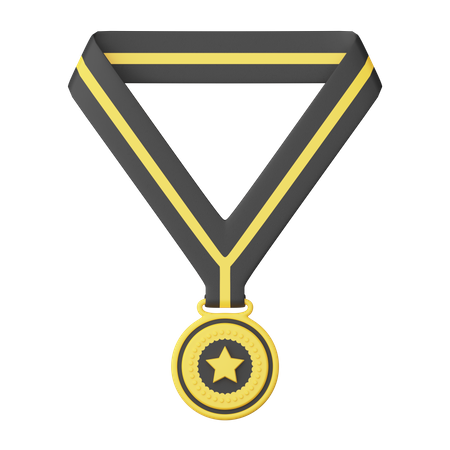 Star Medal 3D Illustration