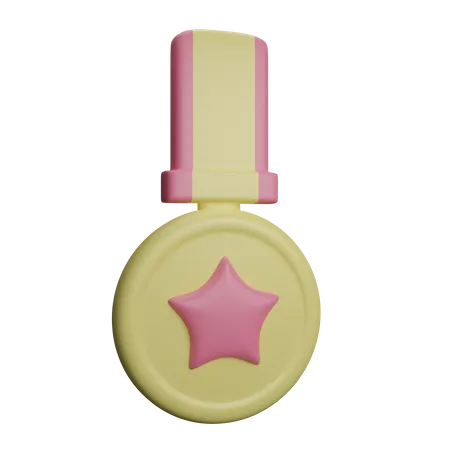 Star Medal 3D Icon