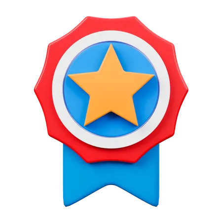 Fourth Of July Medal 3 D Icon 3D Icon