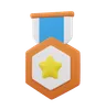 Star Medal Orange