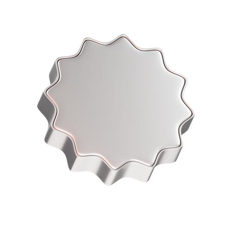 Star Metallic Abstract  3D Icon