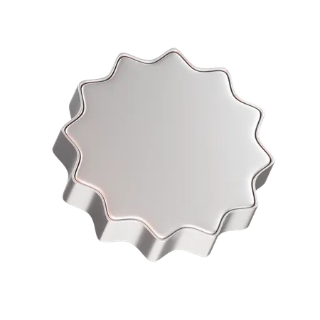 Star Metallic Abstract  3D Icon