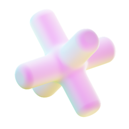 Star Mix Abstract Shape  3D Icon