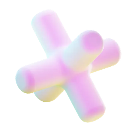 Star Mix Abstract Shape  3D Icon