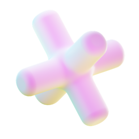 Star Mix Abstract Shape  3D Icon