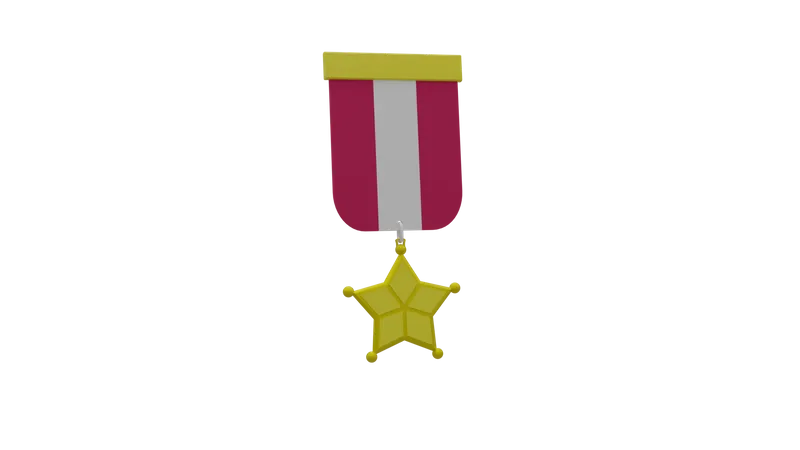 3 D Illustration Of A Medal 3D Icon