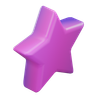 3d star prism shape emoji
