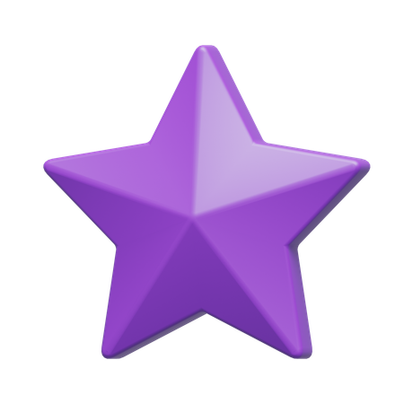 Star Purple  3D Icon