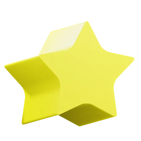 Star Pyramid Shape  3D Icon