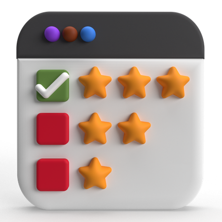 Star Rating  3D Icon