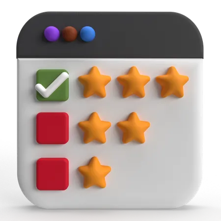 Star Rating  3D Icon