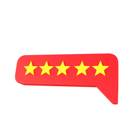 Star rating  3D Icon