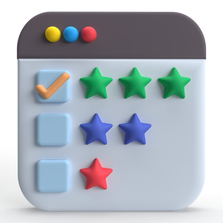 Star Rating  3D Icon