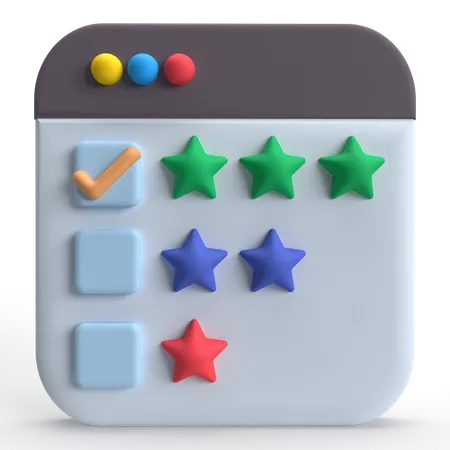 Star Rating  3D Icon