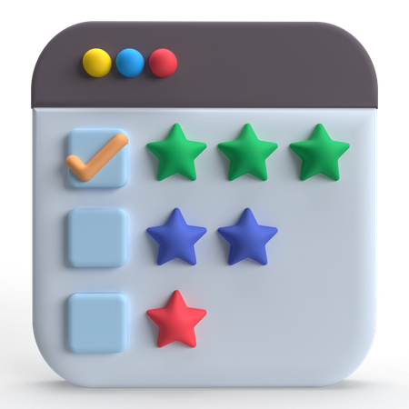Star Rating  3D Icon