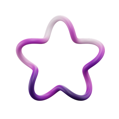 Star Ring Shape  3D Icon