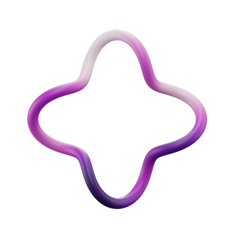 Star Ring Shape  3D Icon