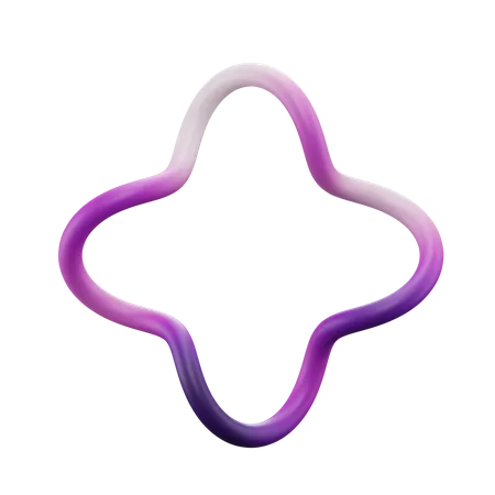 Star Ring Shape  3D Icon