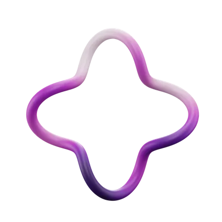 Star Ring Shape 3D Icon