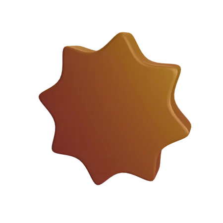 Star shape  3D Icon