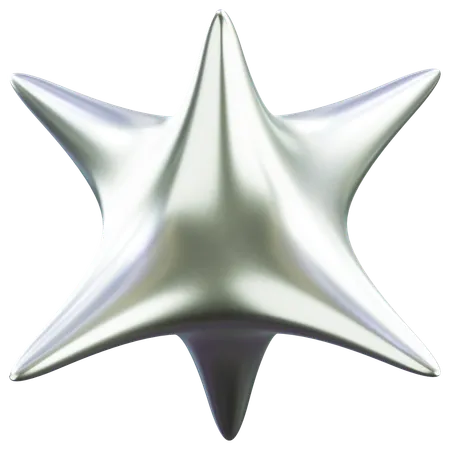 Star Shape Abstract Shape  3D Icon