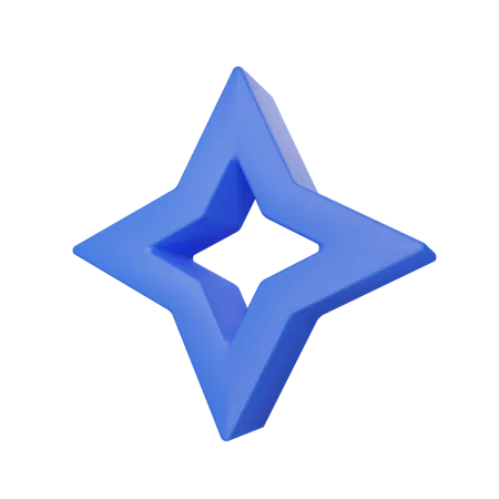 Star shaped  3D Icon