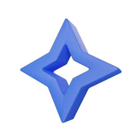 Star shaped  3D Icon