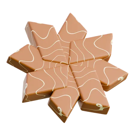 Star Shaped Cookie With Icing  3D Icon
